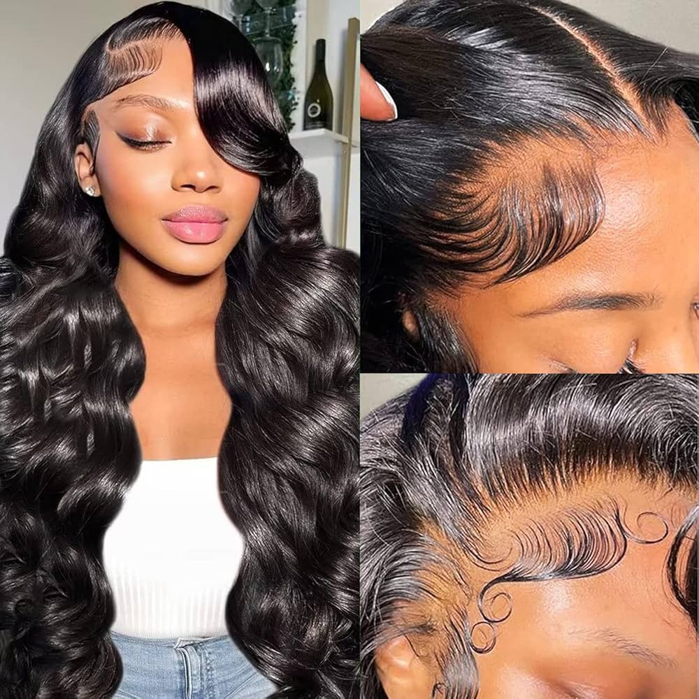 24” Body Wave – 13×4 Frontal Wig Glueless,Pre-cut, Pre-Bleached